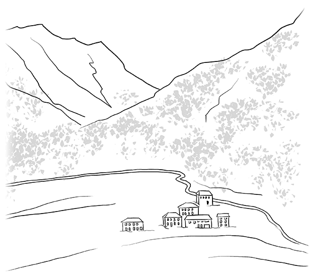 Illustrazione Ca Bonur_pane vino architettura